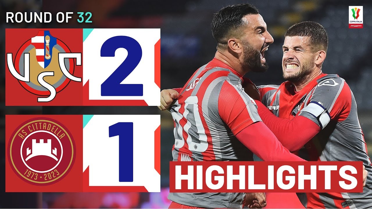 #ไฮไลท์ฟุตบอล [ เครโมเนเซ่ 2 - 1 ชิตตาเดลล่า ] โคปปา อิตาเลีย คัพ 2023/1.11.66