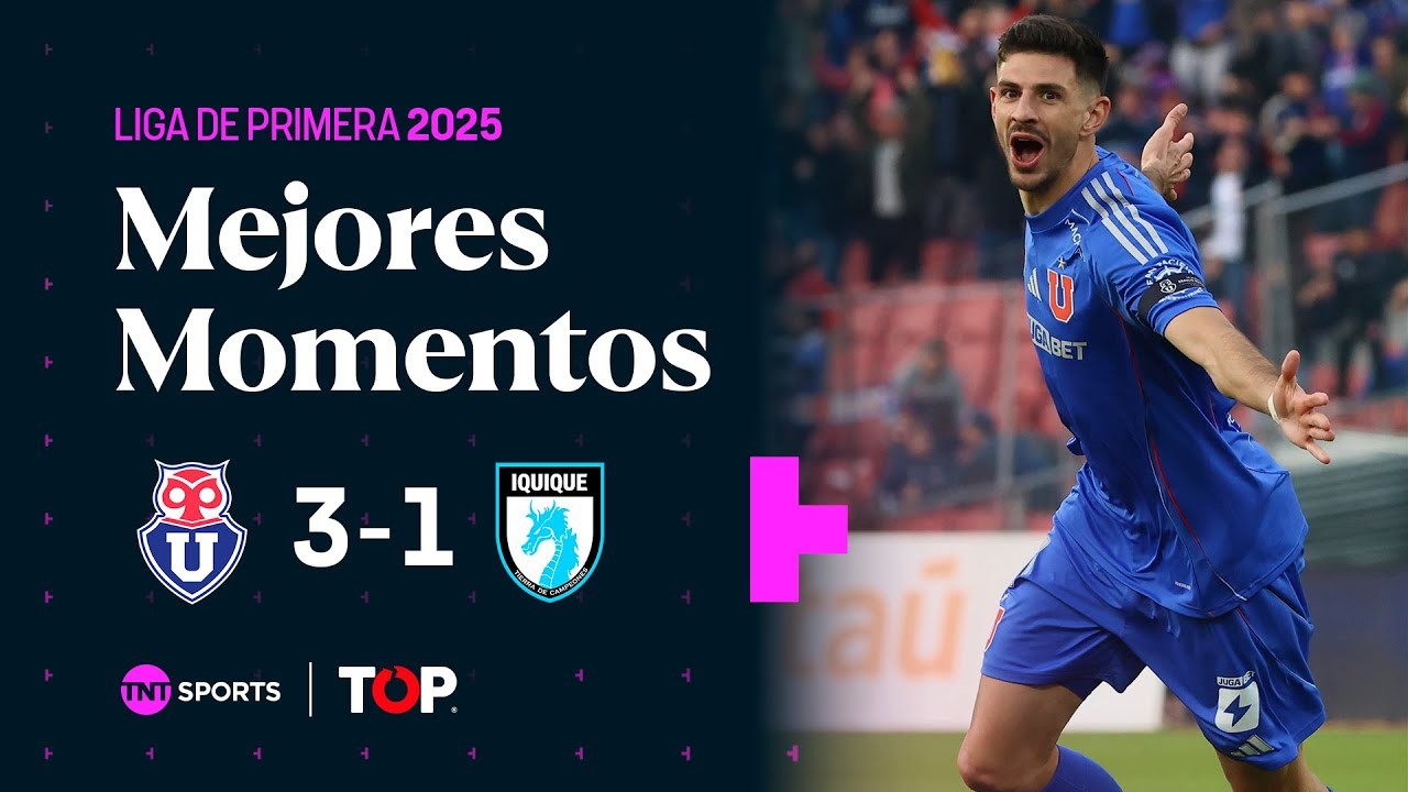 #ไฮไลท์ฟุตบอล [ ยูนิเวอร์ซิดัด เดอ ชิลี 3 - 1 เดปอร์เตส อิควิกกัว ] ชิลี พรีเมร่า ดิวิชั่น 2025/22.6.68