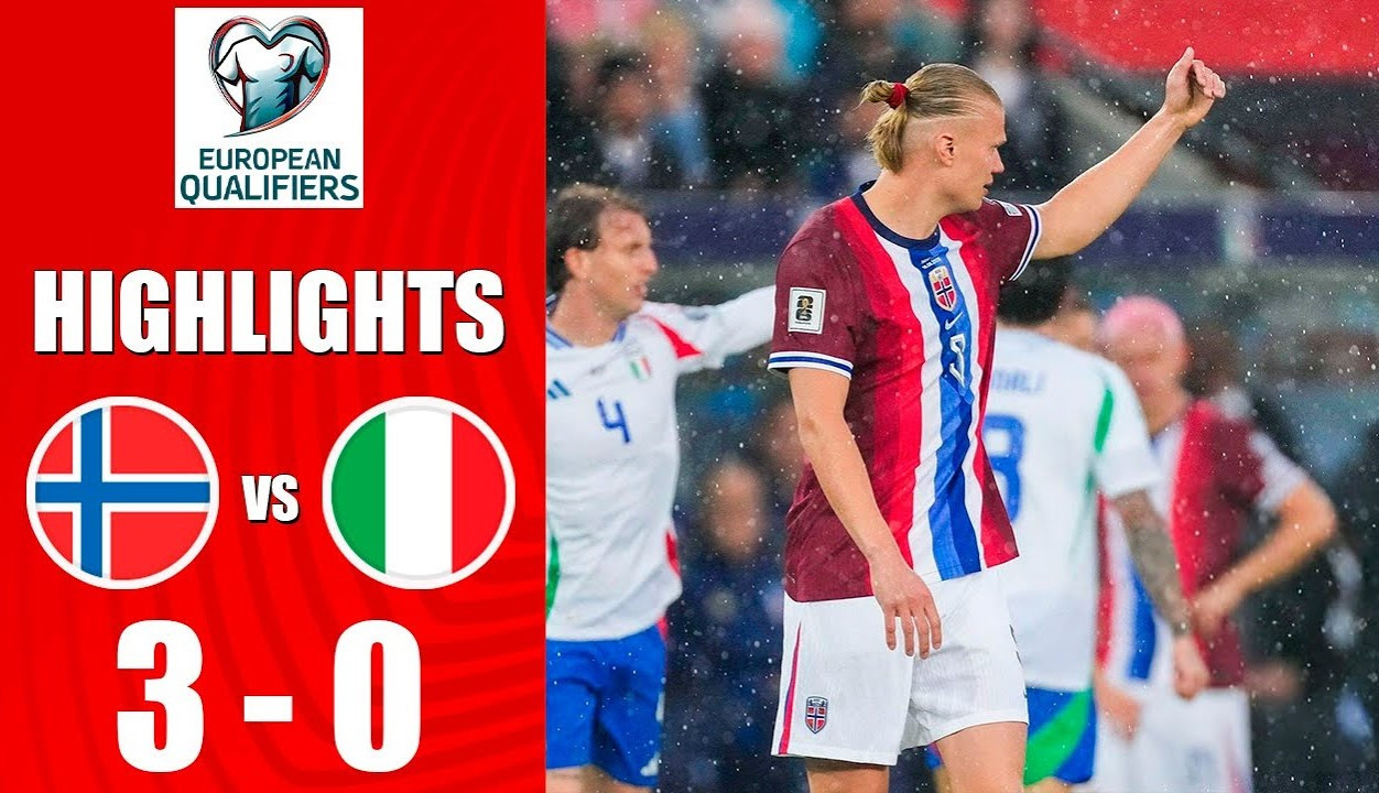 #ไฮไลท์ฟุตบอล [ นอร์เวย์ 3 - 0 อิตาลี ] ฟุตบอลโลก รอบคัดเลือก โซนยุโรป 2025/7.6.68