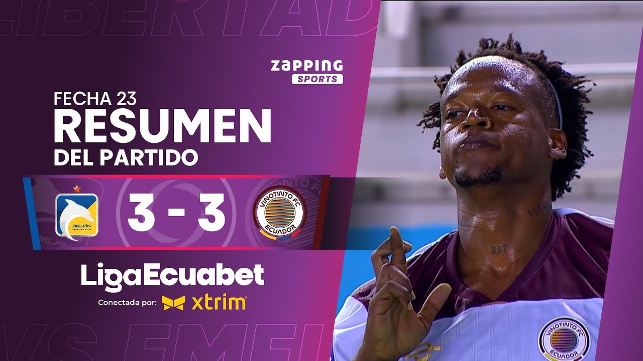 #ไฮไลท์ฟุตบอล [ เดลฟิน เอสซี 3 - 3 วิโนตินโต เอฟซี ] เอกวาดอร์ ลีก้าโปร 2025/5.8.68