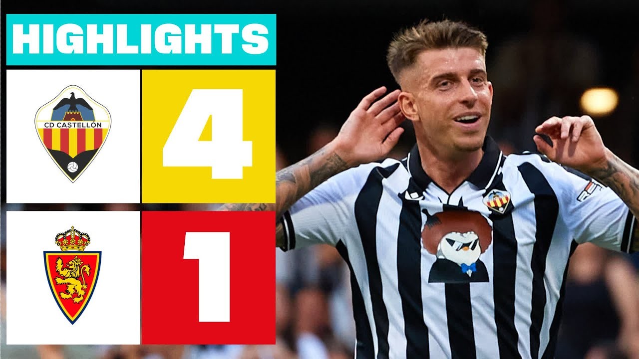 #ไฮไลท์ฟุตบอล [ คาสเตลล่อน 4 - 1 เรอัล ซาราโกซ่า ] อเดลันเต้ สเปน 2025/31.5.68