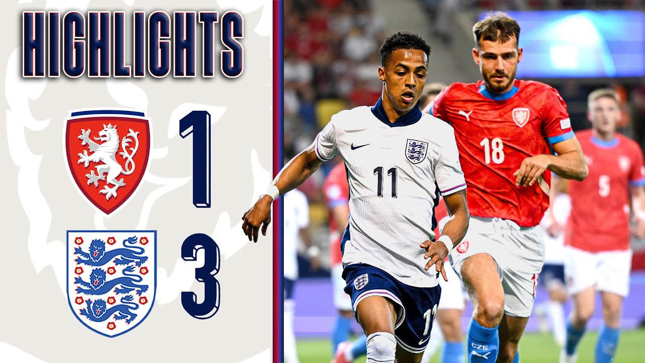 #ไฮไลท์ฟุตบอล [ สาธารณรัฐเช็ก(ยู21) 1 - 3 อังกฤษ(ยู21) ] ชิงแชมป์แห่งชาติยุโรป รุ่นอายุไม่เกิน 21ปี 2025/13.6.68