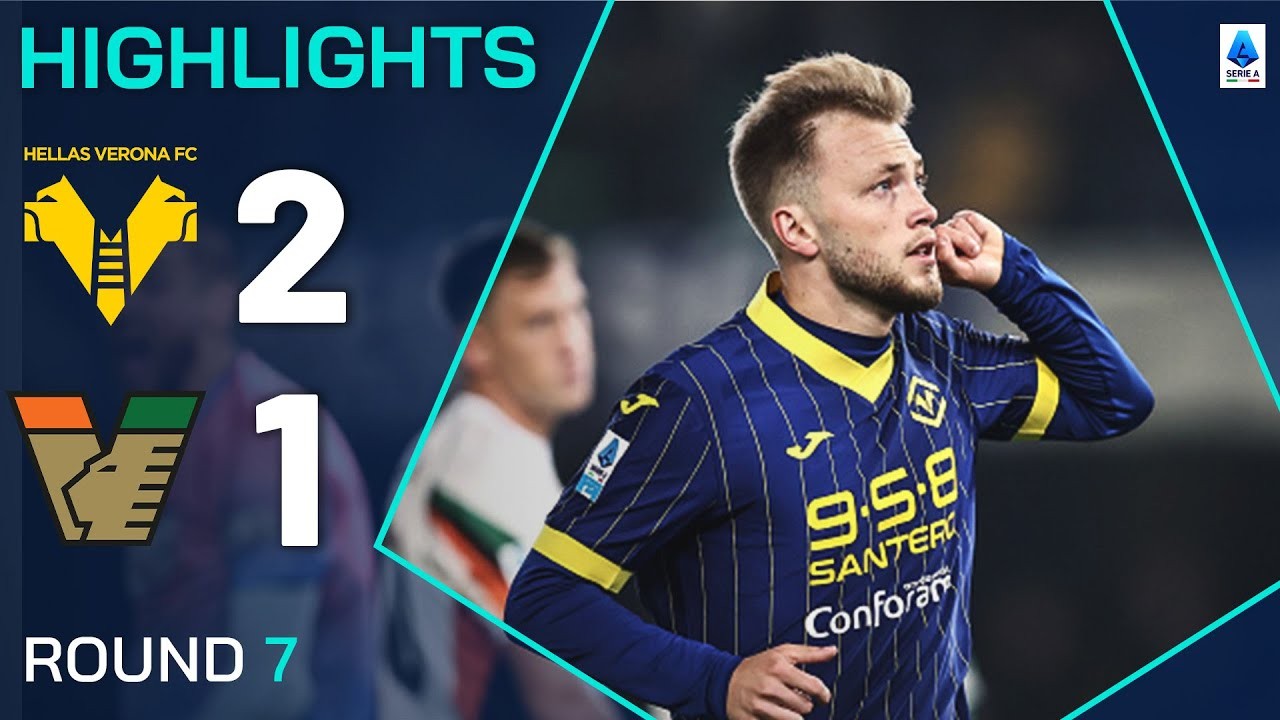 #ไฮไลท์ฟุตบอล [ เวโรน่า 2 - 1 เวเนเซีย ] กัลโช่ เซเรียอา อิตาลี 2024/5.10.67