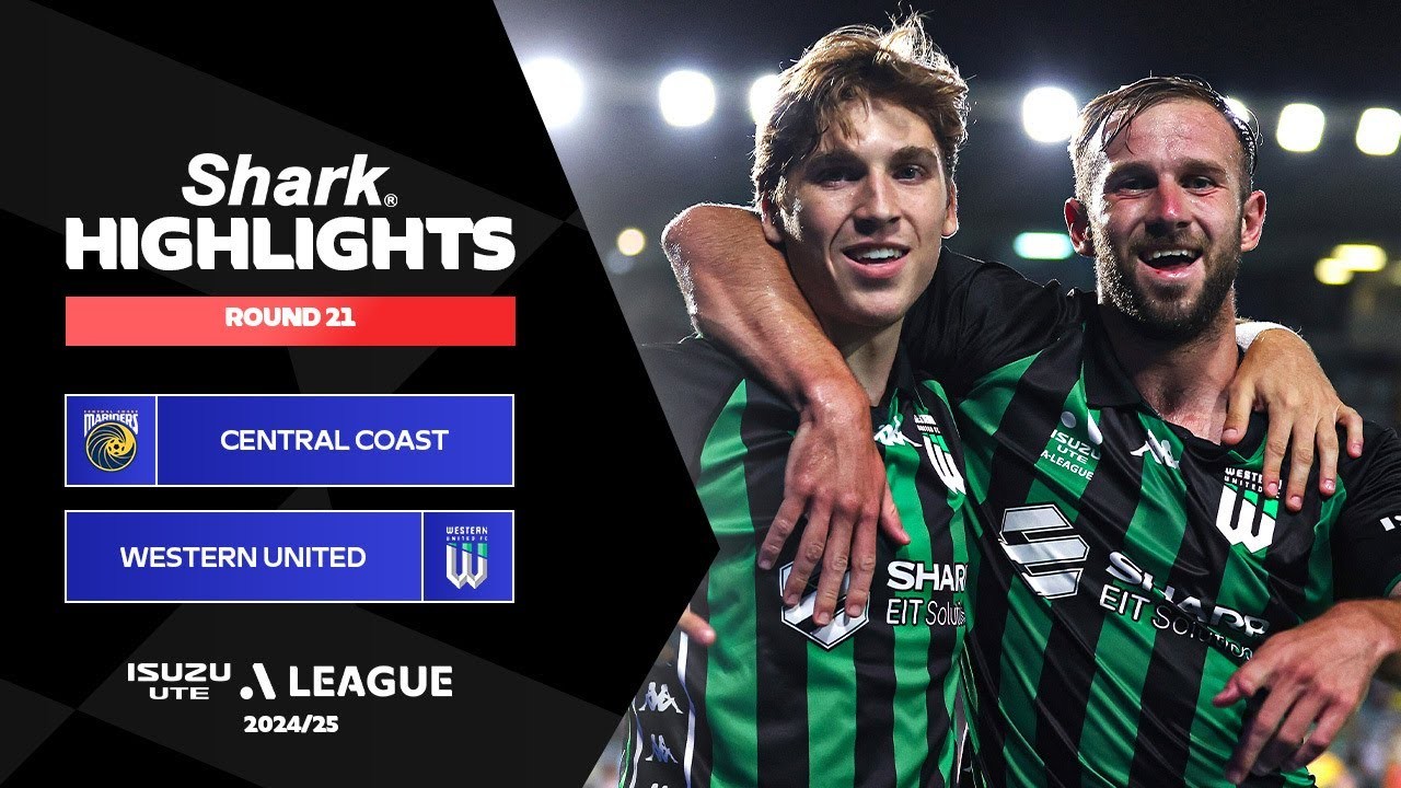 #ไฮไลท์ฟุตบอล [ เซ็นทรัล โคสต์ มาริเนิร์ส 1 - 3 เวสเทิร์น ยูไนเต็ด เอฟซี ] เอลีก ออสเตรเลีย 2025/28.2.68