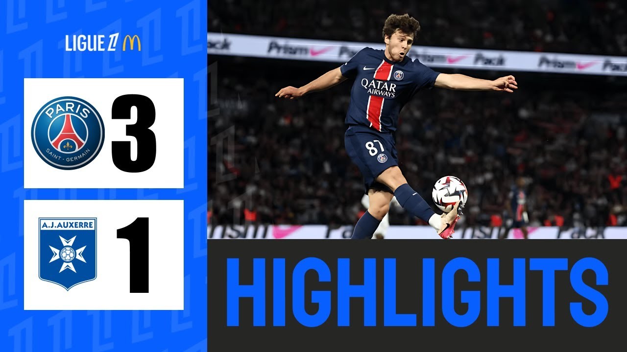 #ไฮไลท์ฟุตบอล [ ปารีส แซงต์ แชร์กแมง 3 - 1 โอแซร์ ] ลีกเอิง ฝรั่งเศส 2025/18.5.68