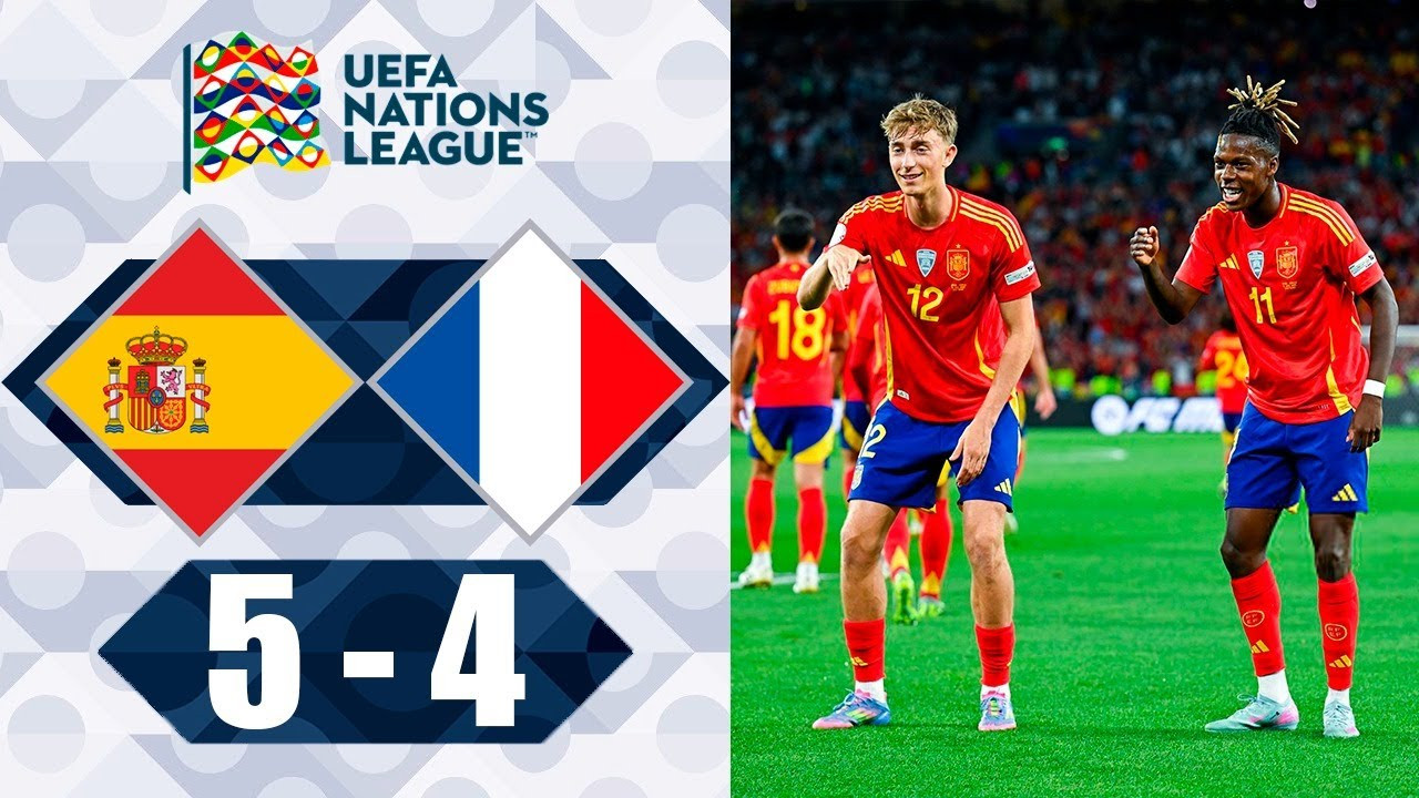 #ไฮไลท์ฟุตบอล [ สเปน 5 - 4 ฝรั่งเศส ] ยูฟ่า เนชั่นส์ ลีก (รอบรองชนะเลิศ) 2025/6.6.68