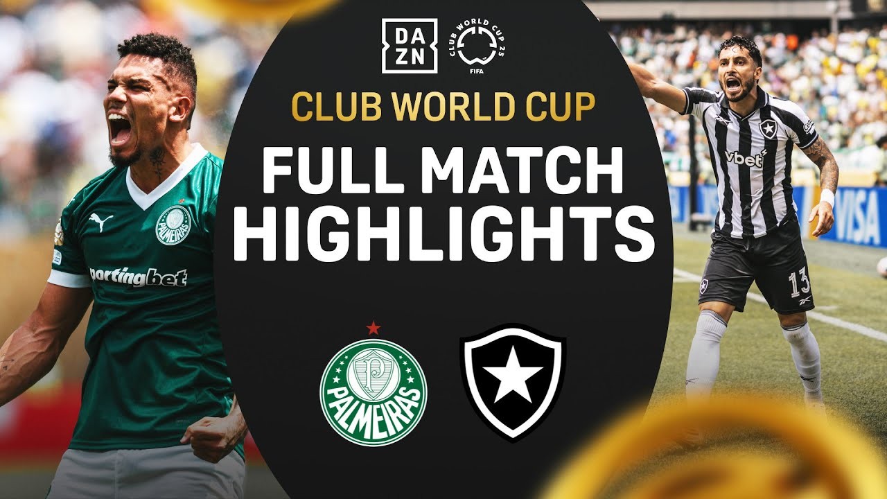 #ไฮไลท์ฟุตบอล [ พัลไมรัส(บราซิล) 1 - 0 โบตาโฟโก้ อาร์เจ(บราซิล) ] ฟีฟ่า คลับ เวิลด์ คัพ (รอบ16ทีมสุดท้าย) 2025/29.6.68