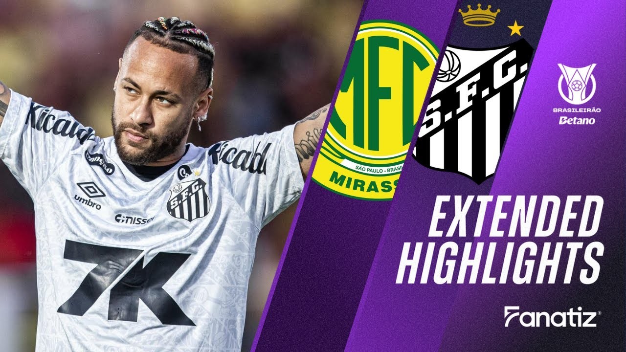 #ไฮไลท์ฟุตบอล [ มิราสโซล 3 - 0 ซานโตส ] บราซิล ซีรี่ย์เอ 2025/20.7.68