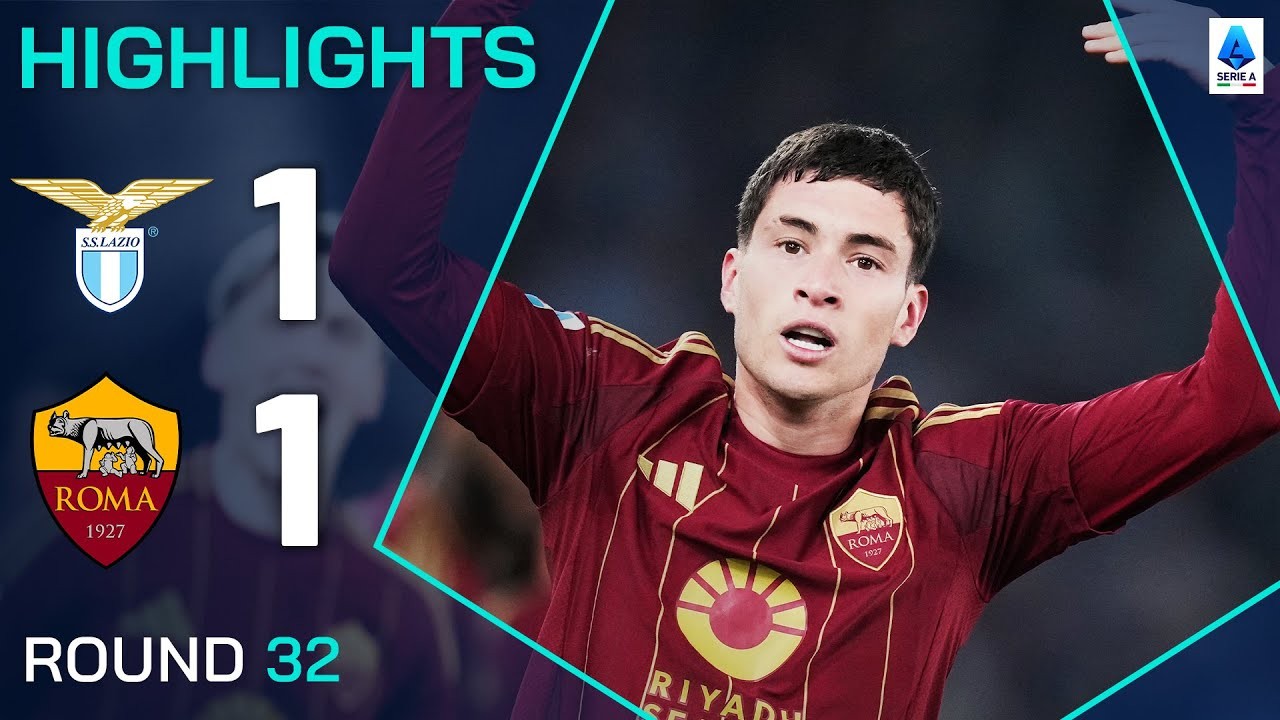 #ไฮไลท์ฟุตบอล [ ลาซิโอ้ 1 - 1 เอเอส โรม่า ] กัลโช่ เซเรียอา อิตาลี 2025/14.4.68