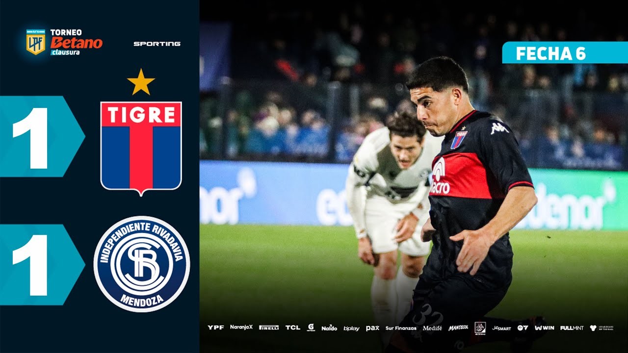 #ไฮไลท์ฟุตบอล [ ติเกร 1 - 1 อินดิเพนเดนเต้ ลิวาดาเวีย ] อาร์เจนติน่า พรีเมียร์ ดิวิชั่น 2025/23.8.68