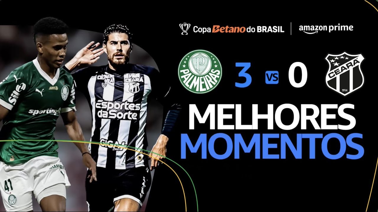 #ไฮไลท์ฟุตบอล [ พัลไมรัส 3 - 0 ซิเอร่า ] บราซิล คัพ 2025/23.5.68