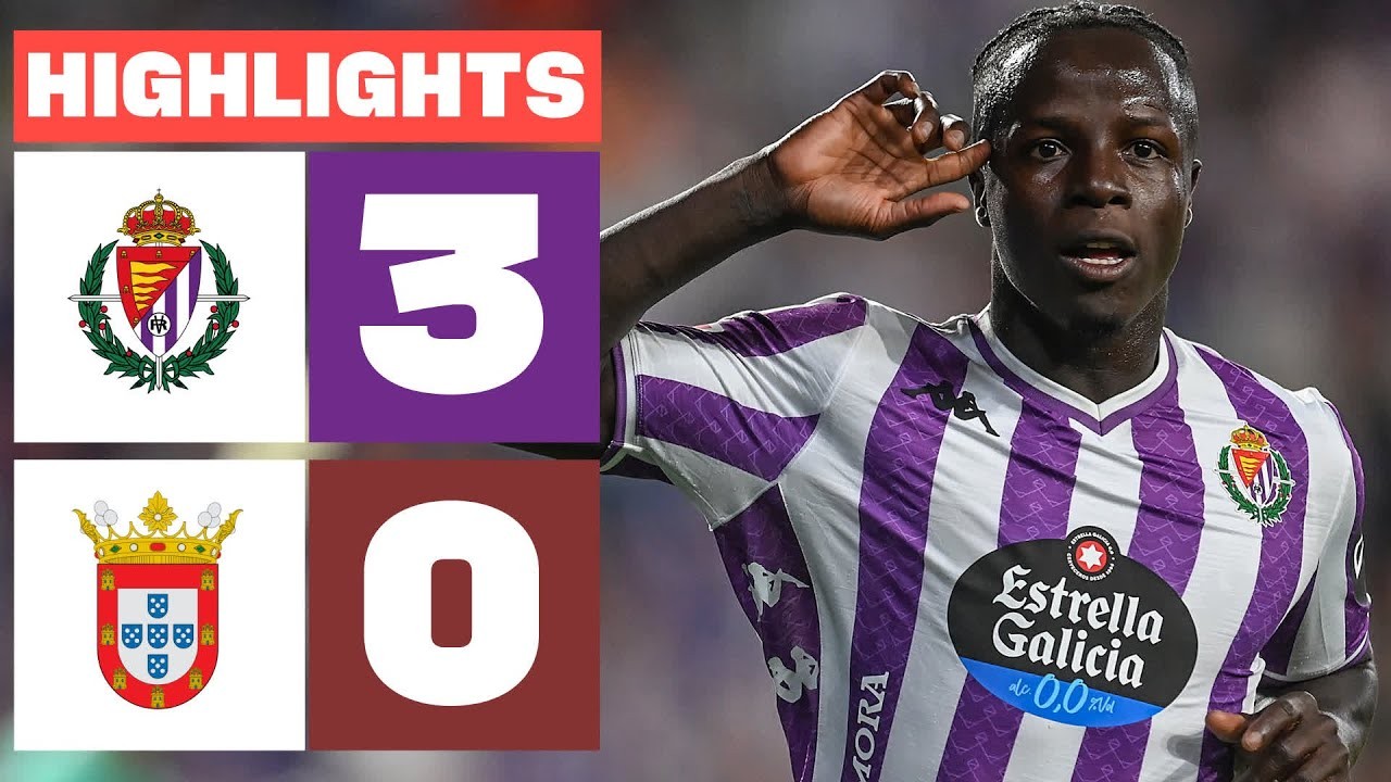 #ไฮไลท์ฟุตบอล [ เรอัล บายาโดลิด 3 - 0 เอดี เซวต้า ] อเดลันเต้ สเปน 2025/16.8.68