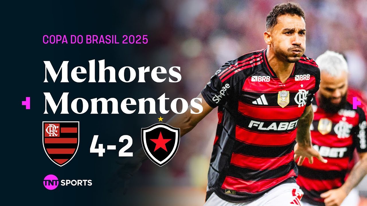 #ไฮไลท์ฟุตบอล [ ฟลาเมงโก้ 4 - 2 โบตาโฟโก้ พีบี ] บราซิล คัพ 2025/22.5.68