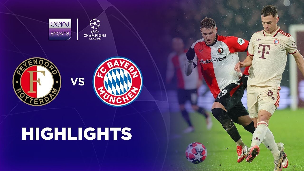 #ไฮไลท์ฟุตบอล [ เฟเยนูร์ด ร็อตเธอร์ดัม 3 - 0 บาเยิร์น มิวนิค ] ยูฟ่า แชมเปี้ยนส์ลีก (รอบแบ่งกลุ่ม) 2025/23.1.68