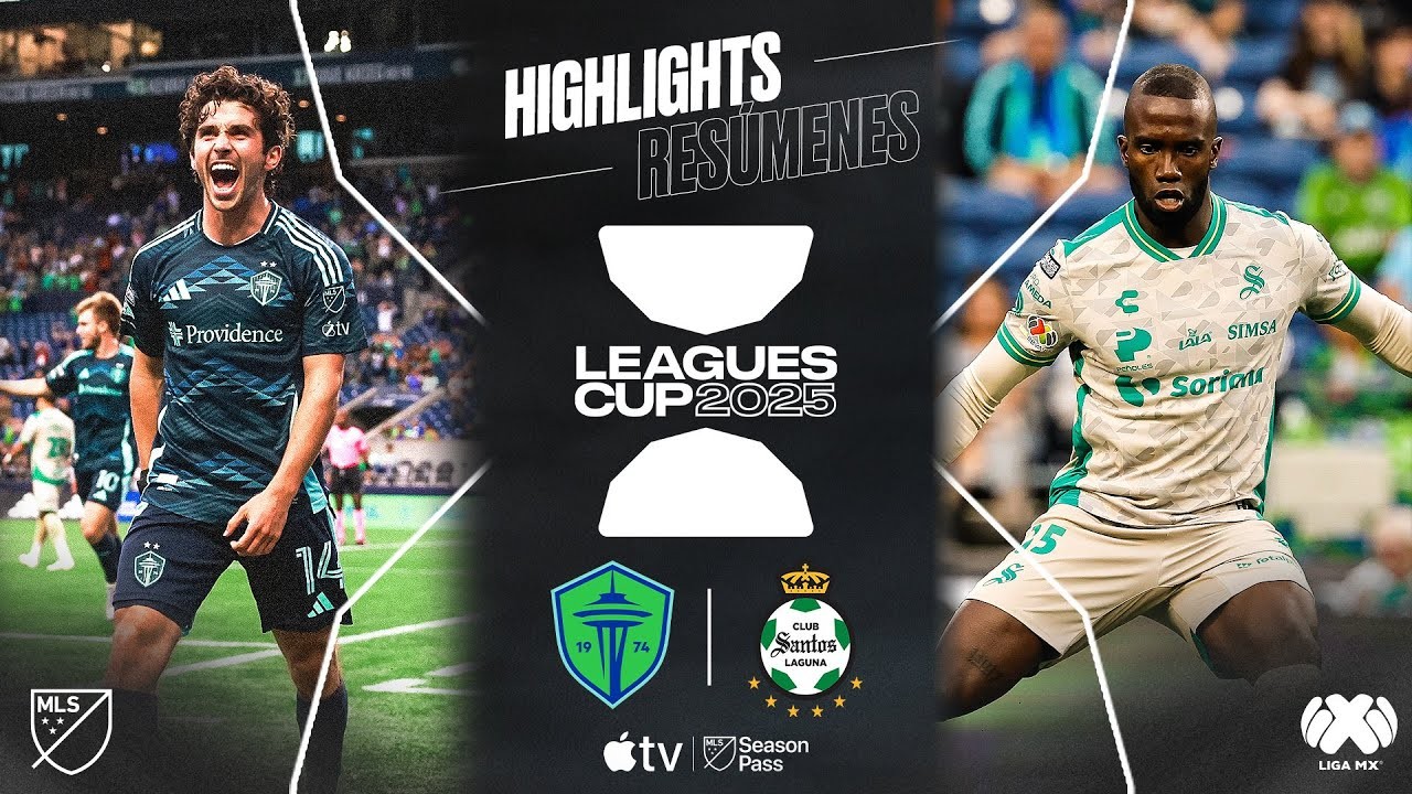 #ไฮไลท์ฟุตบอล [ ซีแอตเทิ่ล ซาวน์เดอร์ 2 - 1 ซานโตส ลากูน่า ] อเมริกา ลีกคัพ 2025/4.8.68