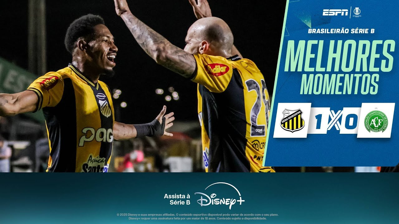 #ไฮไลท์ฟุตบอล [ เกรมิโอ โนโวริซอนติโน่ 1 - 0 ชาเปโคเอนเซ่ ] บราซิล ซีรี่ย์บี 2025/7.6.68