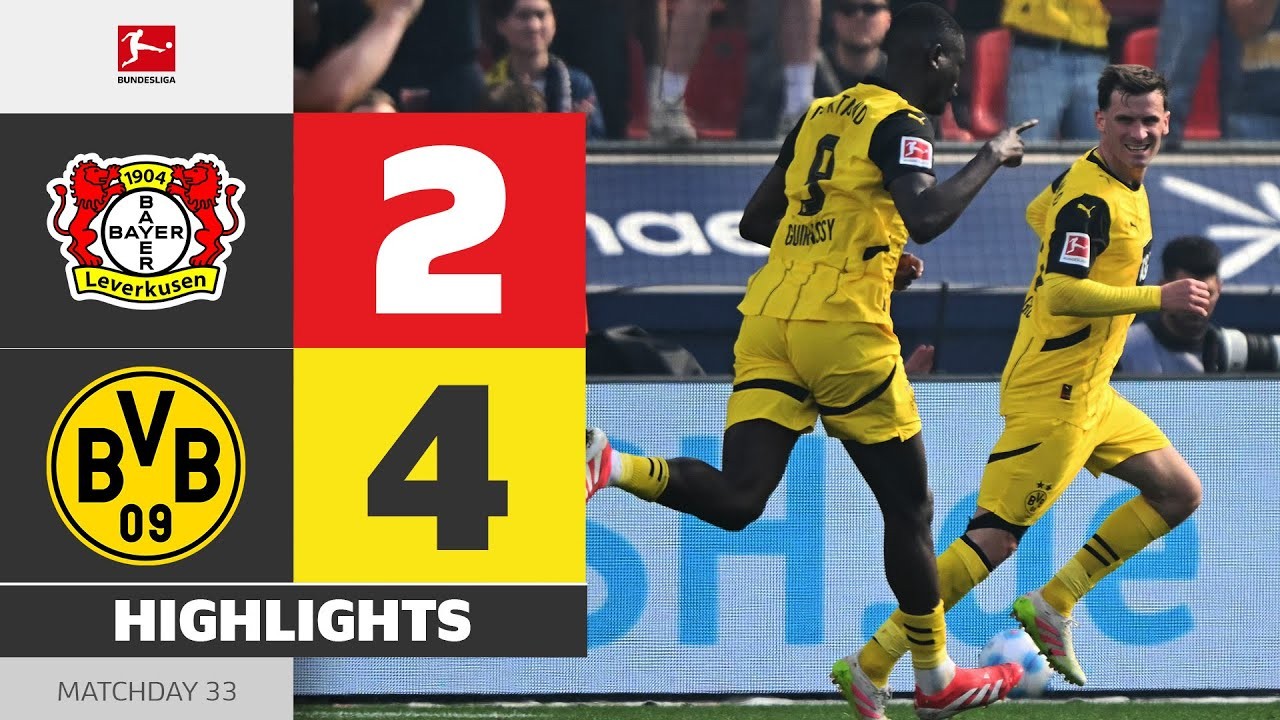 #ไฮไลท์ฟุตบอล [ เลเวอร์คูเซ่น 2 - 4 โบรุสเซีย ดอร์ทมุนด์ ] บุนเดสลีก้า เยอรมัน 2025/12.5.68