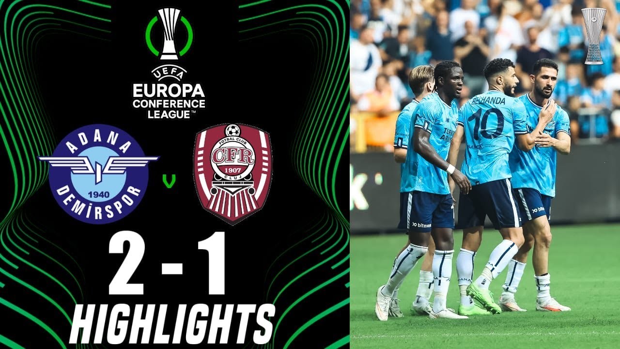 #ไฮไลท์ฟุตบอล [ อดาน่า เดมิร์สปอร์ 2 - 1 ซีเอฟอาร์ คลูจ์ ] ยูฟ่า ยูโรป้า คอนเฟอเรนซ์ลีก 2023