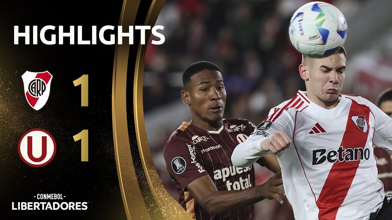 #ไฮไลท์ฟุตบอล [ ริเวอร์เพลท 1 - 1 ยูนิเวอร์ซิตาริโอ เด เดปอร์เตส ] โคปา ลิเบอร์ตาดอเรส 2025/28.5.68