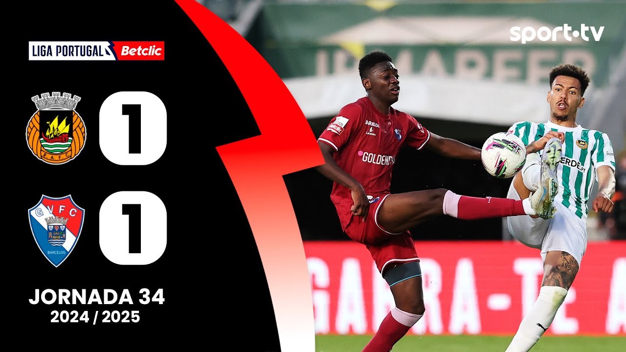 #ไฮไลท์ฟุตบอล [ ริโอ อาฟ 1 - 1 กิล วิเซนเต้ ] ลีกา ซาเกรส โปรตุเกส 2025/17.5.68