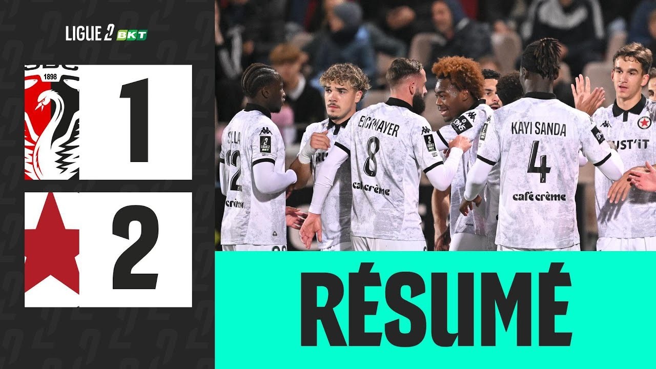 #ไฮไลท์ฟุตบอล [ บูโลญจน์ 1 - 2 เรด สตาร์ ] ลีกเดอซ์ ฝรั่งเศส 2025/30.9.68