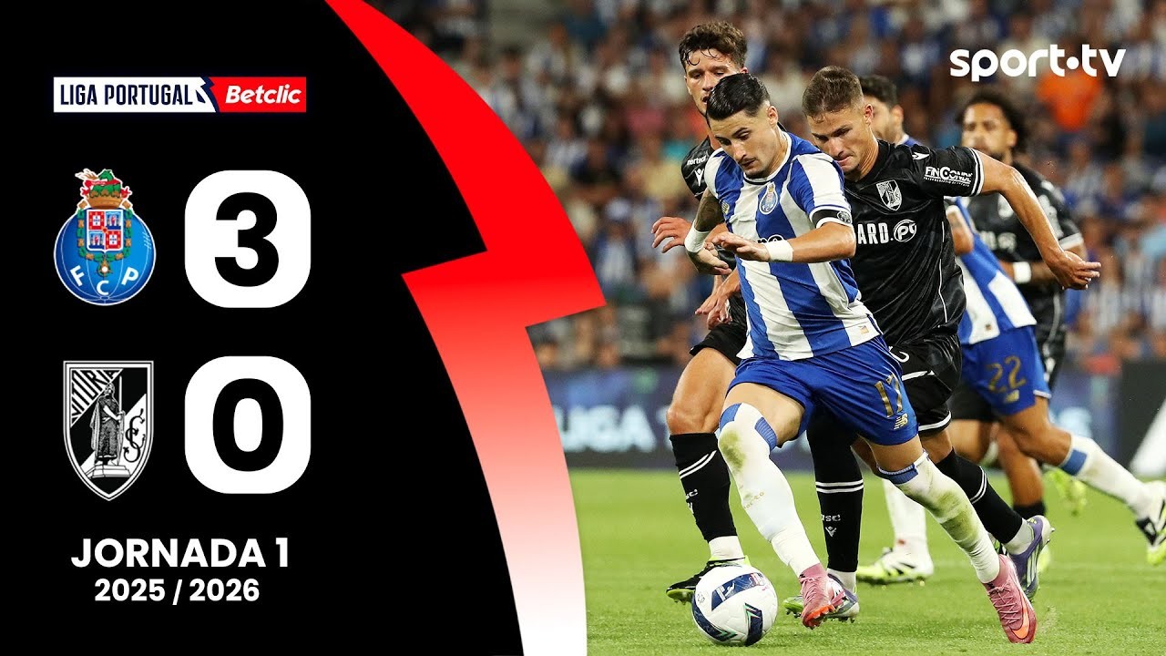 #ไฮไลท์ฟุตบอล [ เอฟซี ปอร์โต้ 3 - 0 วิตอเรีย กิมาไรส์ ] พรีไมร่า ลีก้า โปรตุเกส 2025/12.8.68