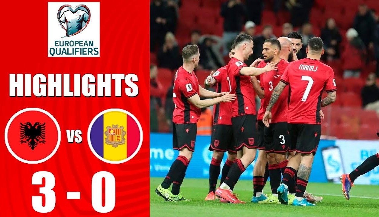 #ไฮไลท์ฟุตบอล [ แอลเบเนีย 3 - 0 อันดอร์ร่า ] ฟุตบอลโลก รอบคัดเลือก โซนยุโรป 2025/25.3.68