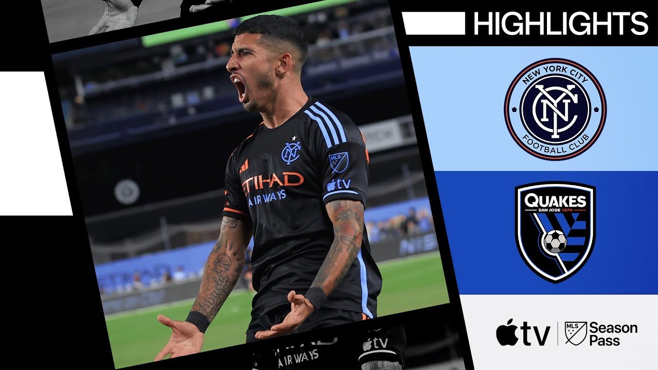 #ไฮไลท์ฟุตบอล [ นิวยอร์ก ซิตี้ 5 - 1 ซาน โฮเซ เอิร์ธเควกส์ ] ยูเอสเอ เมเจอร์ลีก ซอกเกอร์ 2024/1.6.67
