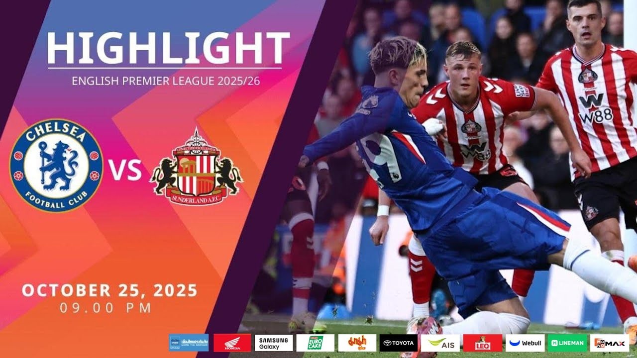 #ไฮไลท์ฟุตบอล [ เชลซี 1 - 2 ซันเดอร์แลนด์ ] พรีเมียร์ลีก อังกฤษ 2025/26.10.68