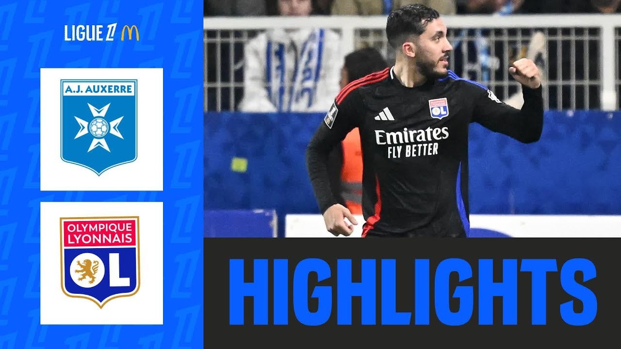 #ไฮไลท์ฟุตบอล [ โอแซร์ 1 - 3 โอลิมปิก ลียง ] ลีกเอิง ฝรั่งเศส 2025/14.4.68