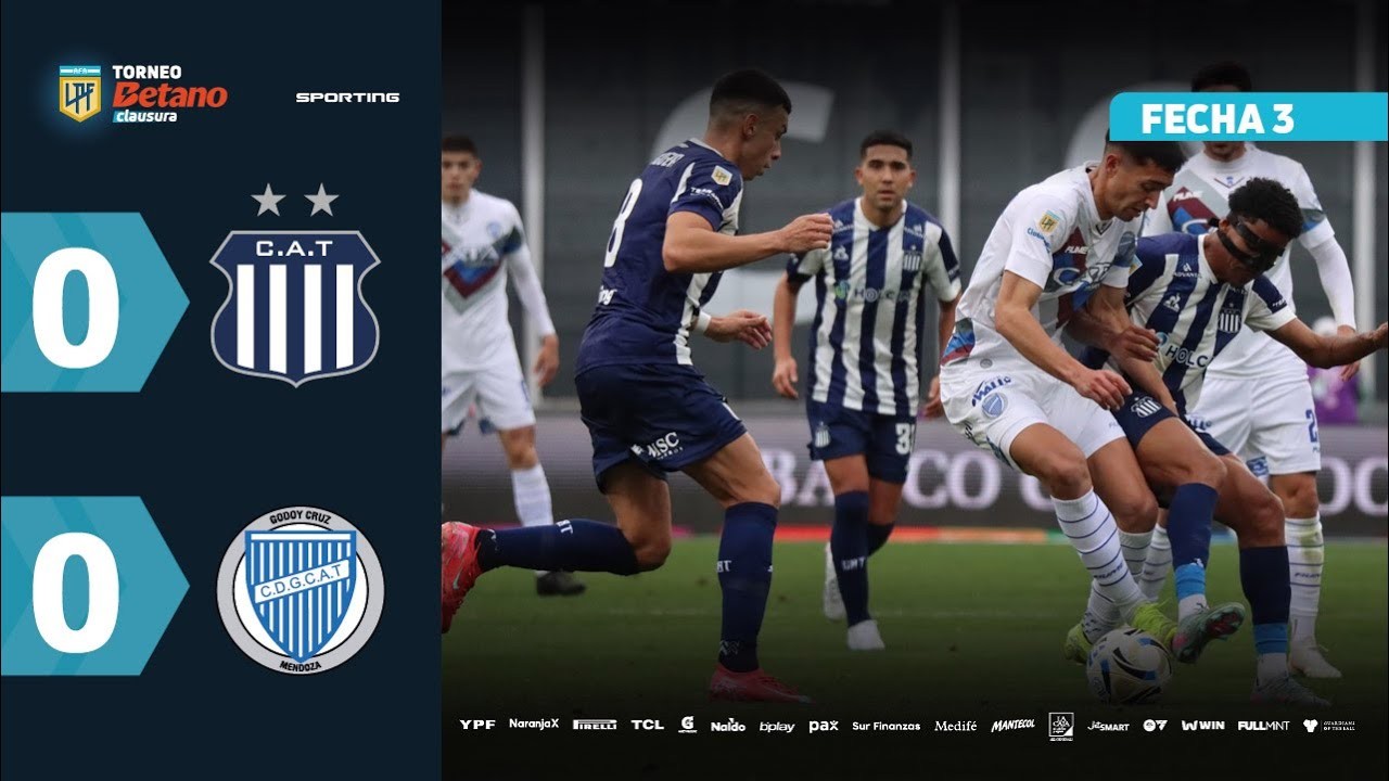 #ไฮไลท์ฟุตบอล [ ทัลเลเรส 0 - 0 โกดอย ครูซ ] อาร์เจนติน่า พรีเมียร์ ดิวิชั่น 2025/28.7.68