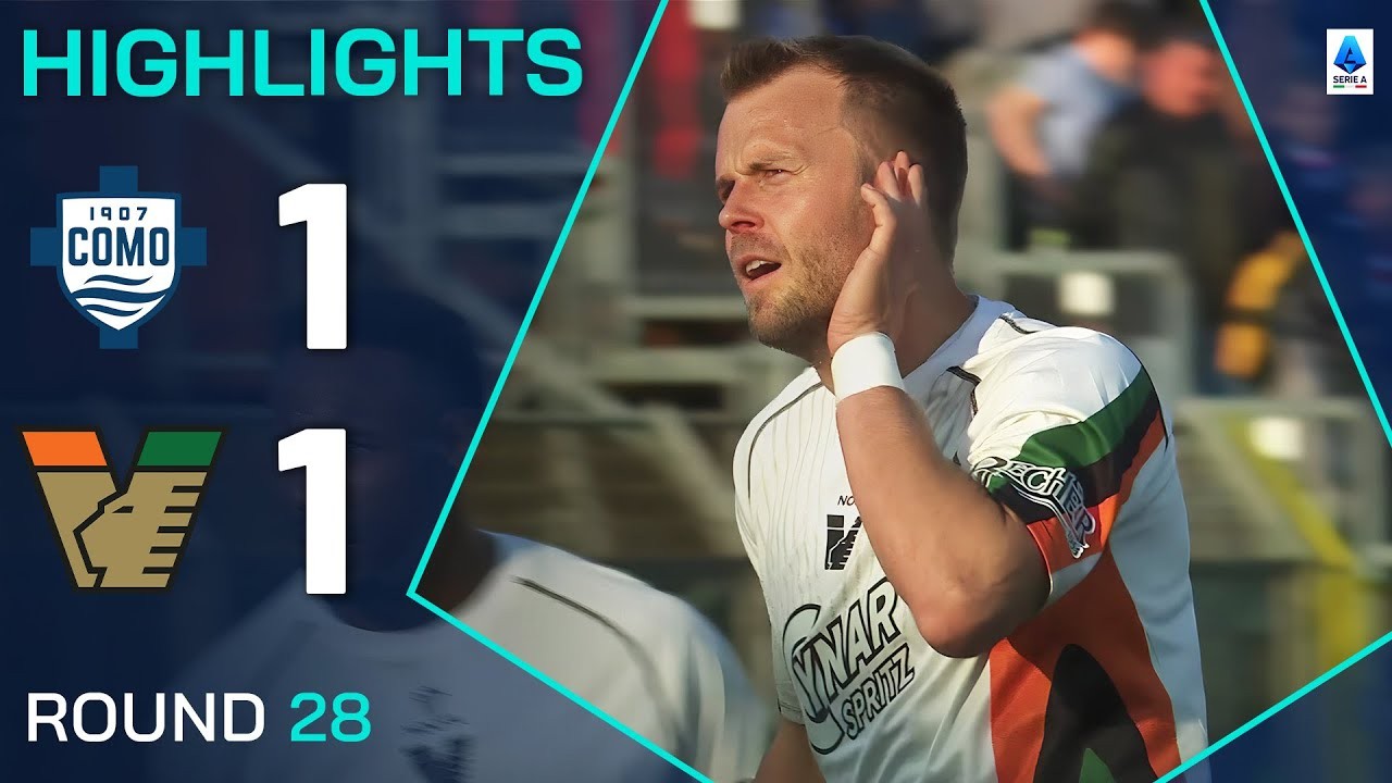 #ไฮไลท์ฟุตบอล [ โคโม่ 1 - 1 เวเนเซีย ] กัลโช่ เซเรียอา อิตาลี 2025/9.3.68