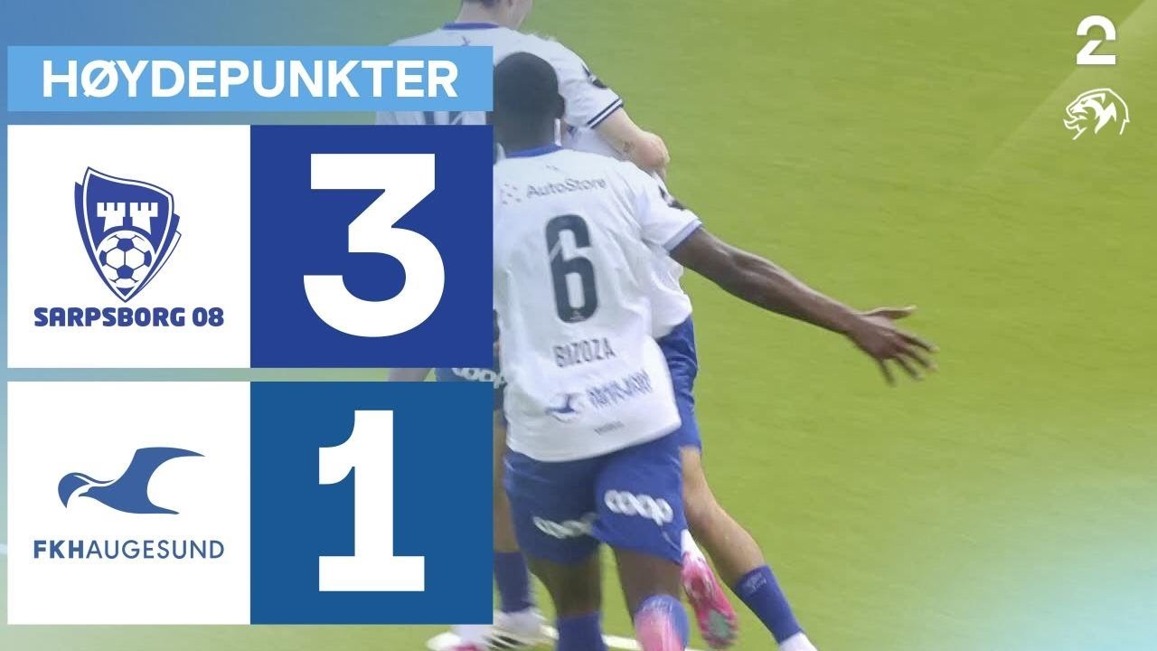 #ไฮไลท์ฟุตบอล [ ชาร์ปบอร์ก 3 - 1 เฮาเกซุนด์ ] นอร์เวย์ ทิปเปลีเก้น 2025/7.7.68