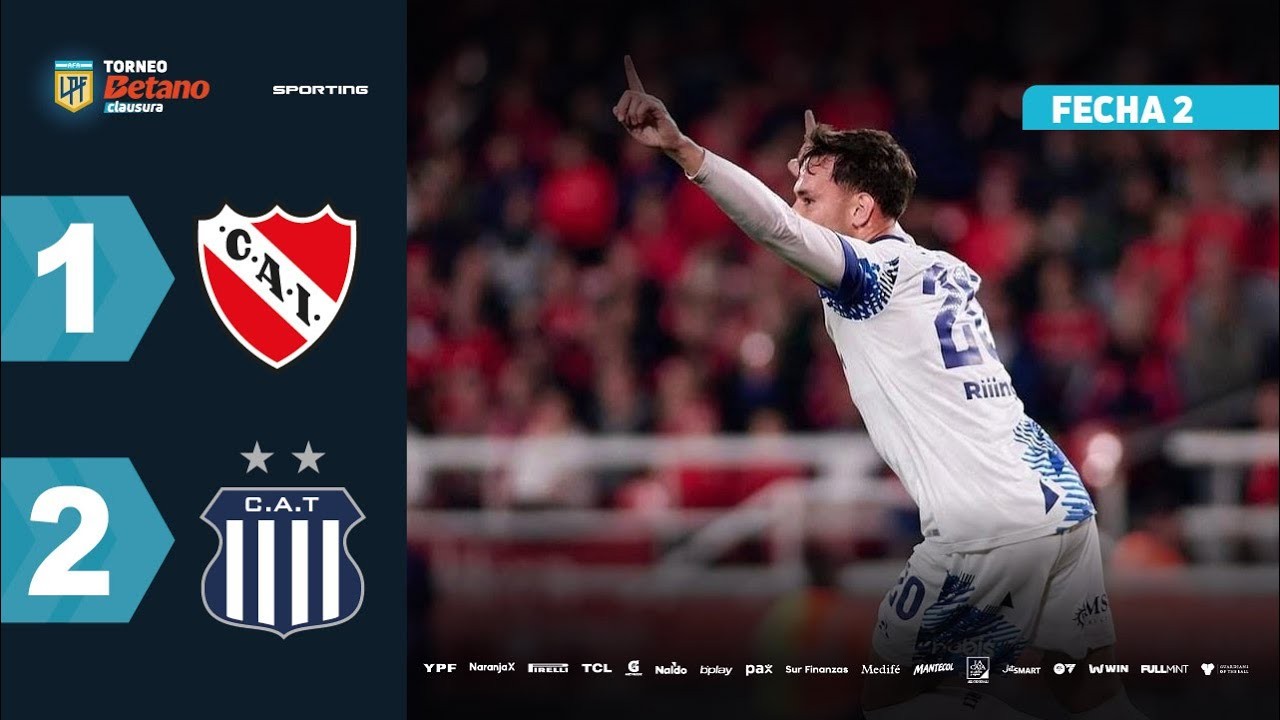 #ไฮไลท์ฟุตบอล [ อินดิเพนเดนเต้ 1 - 2 ทัลเลเรส ] อาร์เจนติน่า พรีเมียร์ ดิวิชั่น 2025/21.7.68