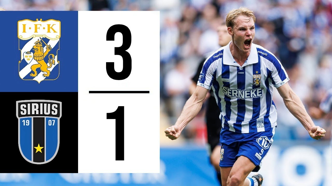 #ไฮไลท์ฟุตบอล [ โกเตบอร์ก 3 - 1 ซิริอุส ] สวีเดน ออลสเวนส์คาน 2025/7.7.68