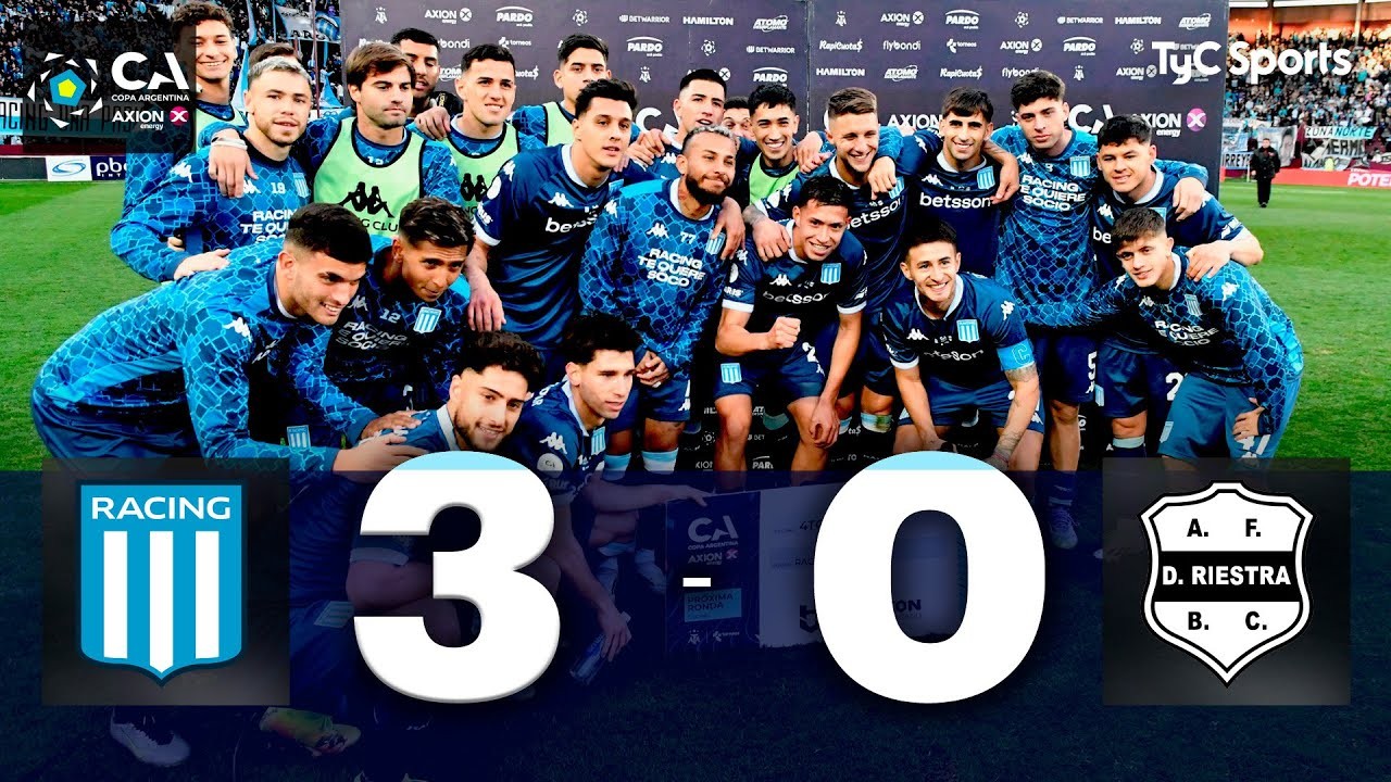 #ไฮไลท์ฟุตบอล [ ราซิ่ง คลับ 3 - 0 เดปอร์ติโบ ริเอสตร้า ] โคปา อาร์เจนติน่า คัพ 2025/4.8.68