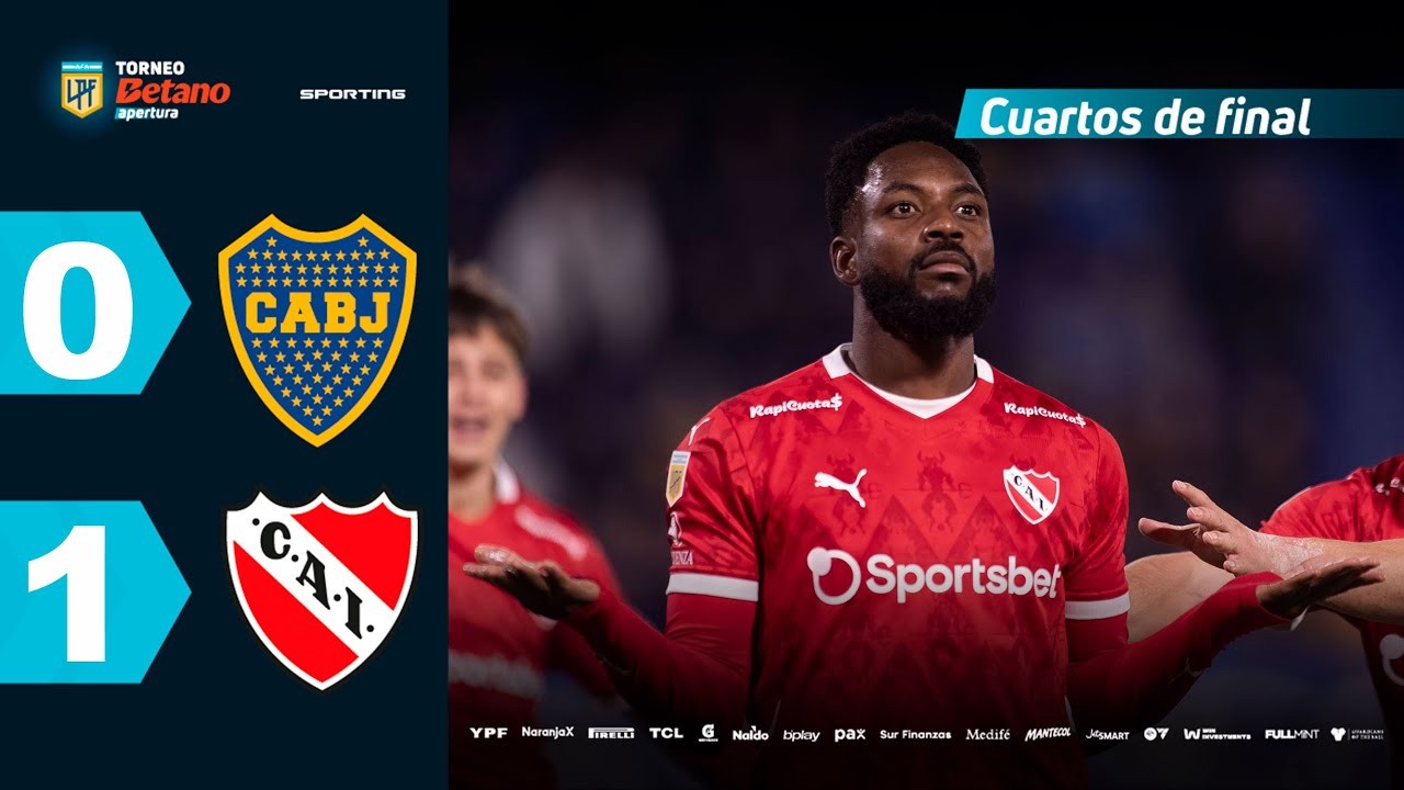 #ไฮไลท์ฟุตบอล [ โบคา จูเนียร์ส 0 - 1 อินดิเพนเดนเต้ ] อาร์เจนติน่า พรีเมียร์ ดิวิชั่น 2025/20.5.68