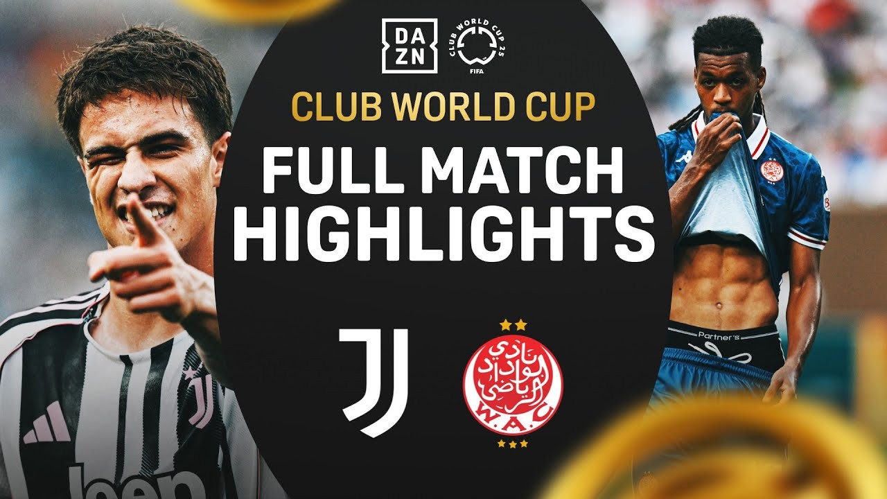 #ไฮไลท์ฟุตบอล [ ยูเวนตุส(อิตาลี) 4 - 1 วีแดด คาซาบลานก้า(โมร็อกโก) ] ฟีฟ่า คลับ เวิลด์ คัพ 2025/23.6.68