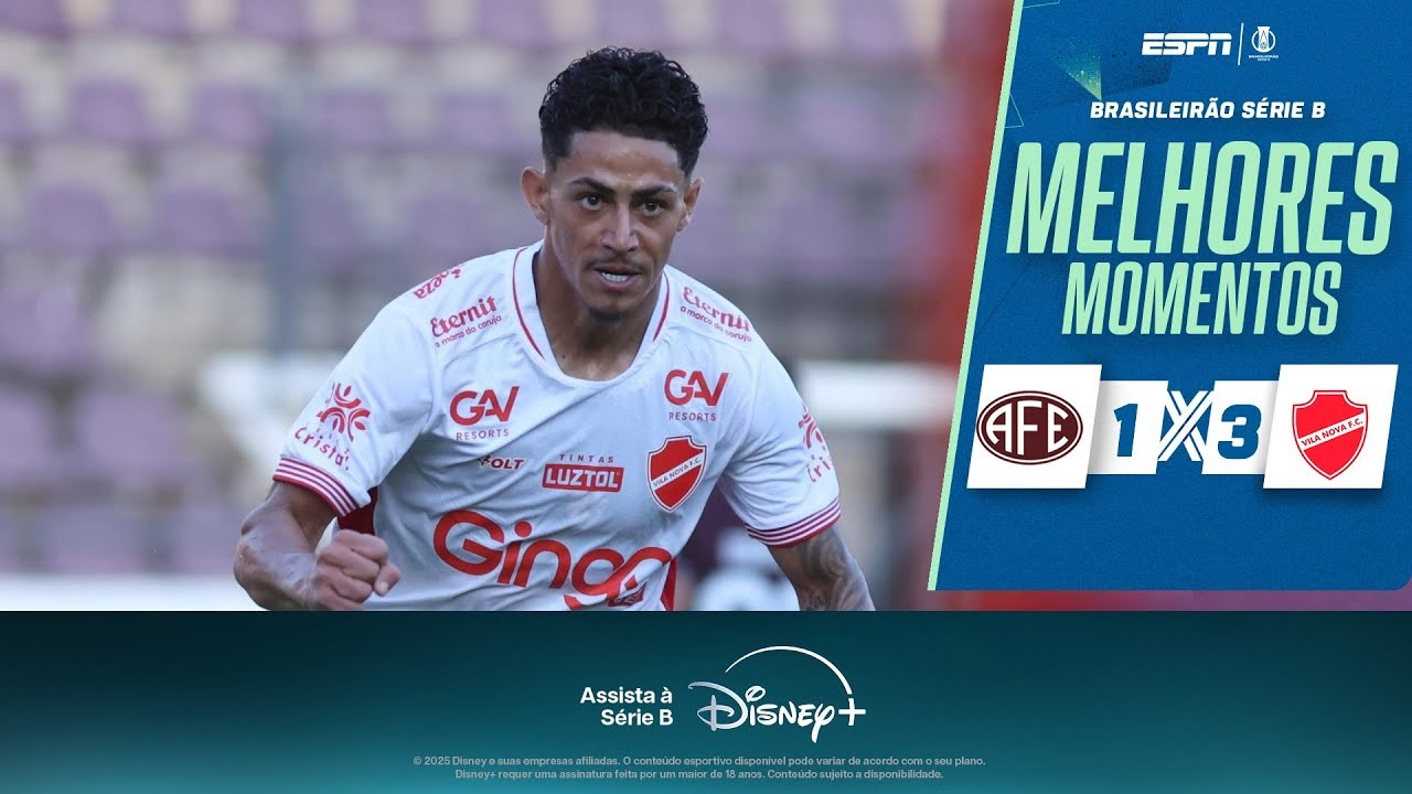 #ไฮไลท์ฟุตบอล [ เฟอร์โรเวียเรีย 1 - 3 วิลา โนวา ] บราซิล ซีรี่ย์บี 2025/7.7.68