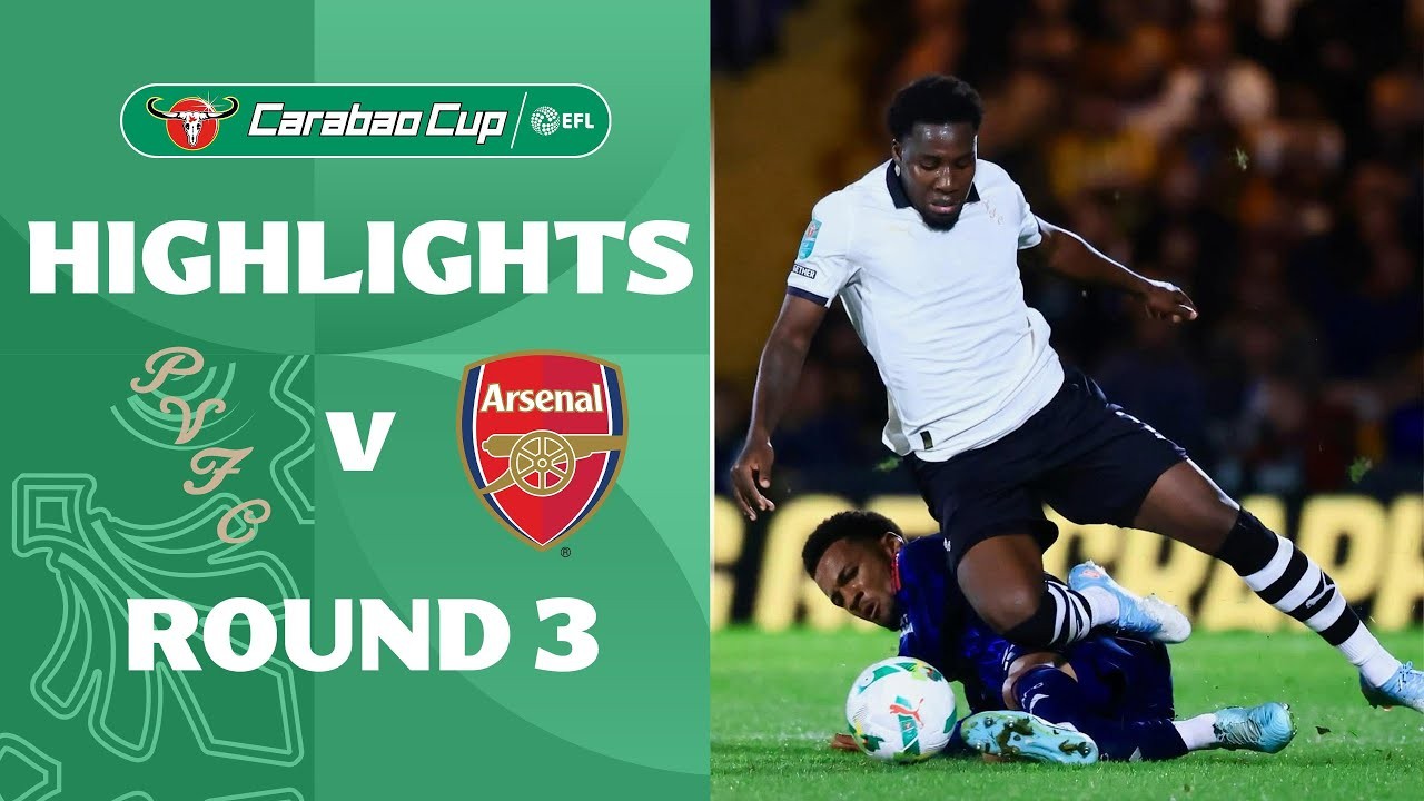 #ไฮไลท์ฟุตบอล [ พอร์ทเวล 0 - 2 อาร์เซน่อล ] คาราบาว คัพ อังกฤษ 2025/25.9.68