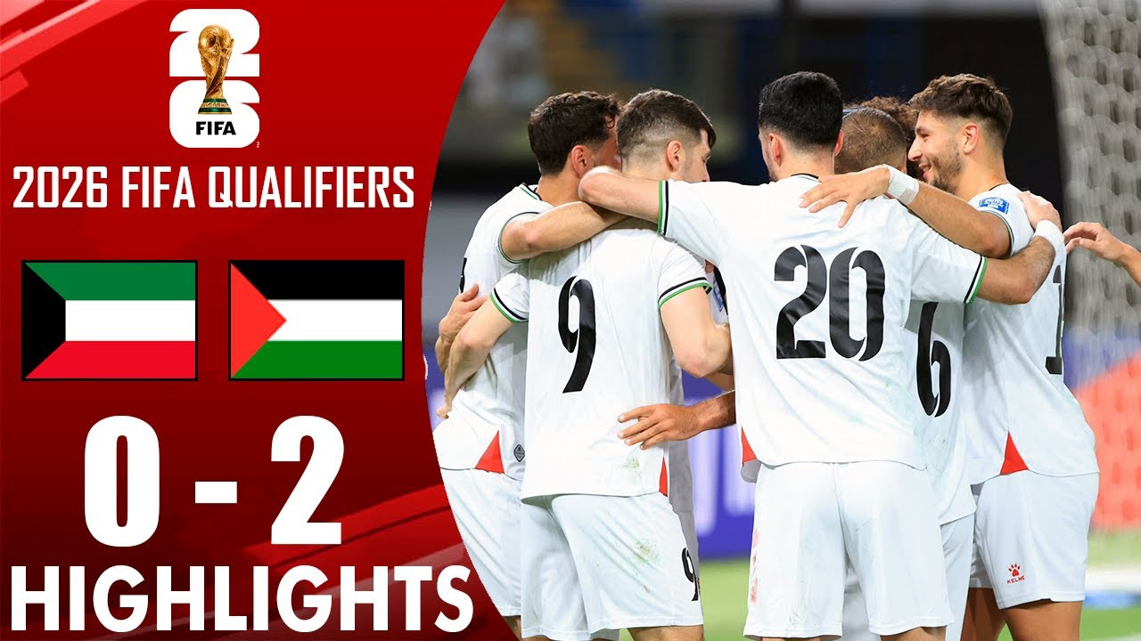 #ไฮไลท์ฟุตบอล [ คูเวต 0 - 2 ปาเลสไตน์ ] ฟุตบอลโลก รอบคัดเลือก โซนเอเชีย 2025/6.6.68