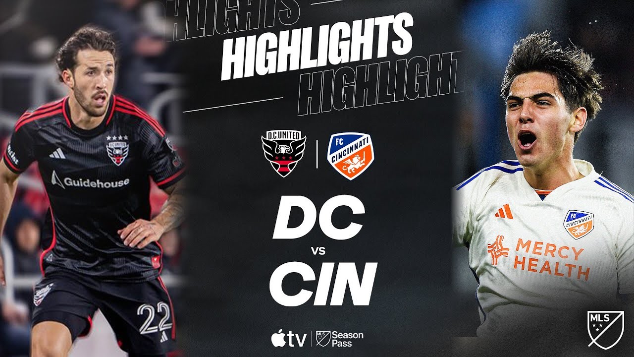 #ไฮไลท์ฟุตบอล [ ดีซี ยูไนเต็ด 0 - 1 เอฟซี ซินซินเนติ ] ยูเอสเอ เมเจอร์ลีก ซอคเกอร์ 2025/13.4.68