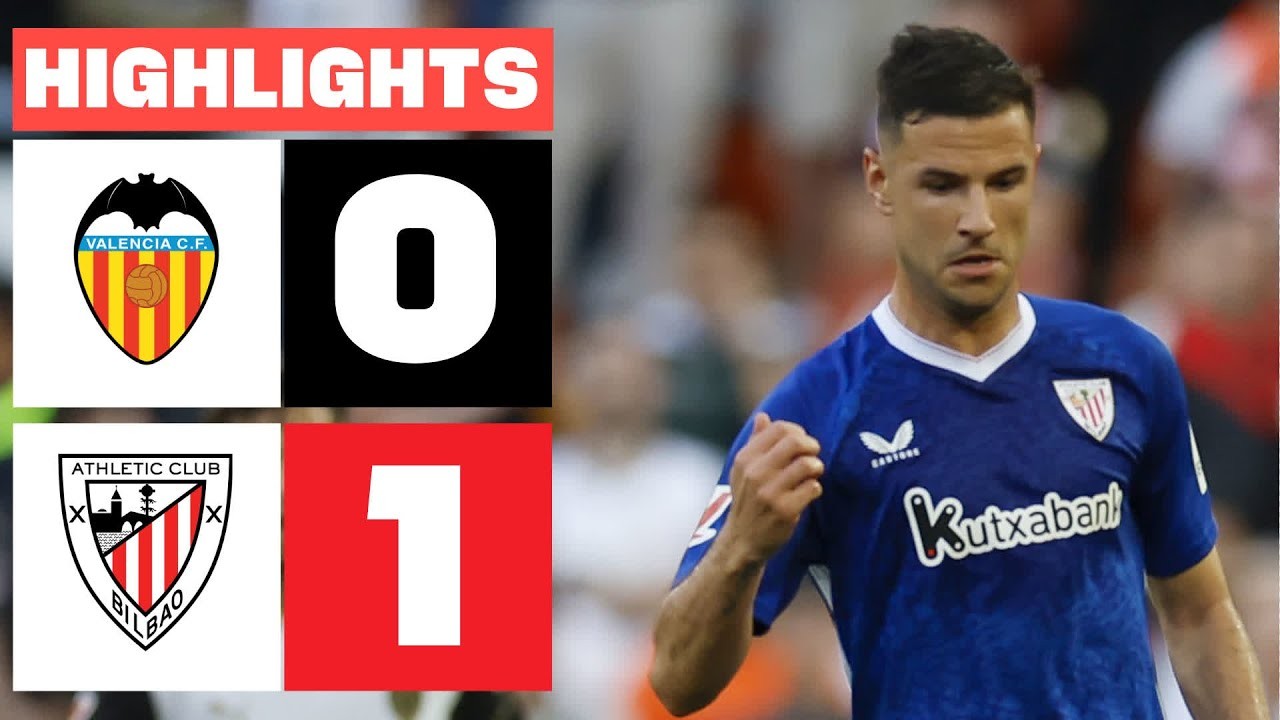 #ไฮไลท์ฟุตบอล [ บาเลนเซีย 0 - 1 แอธเลติก บิลเบา ] ลาลีก้า สเปน 2025/19.5.68